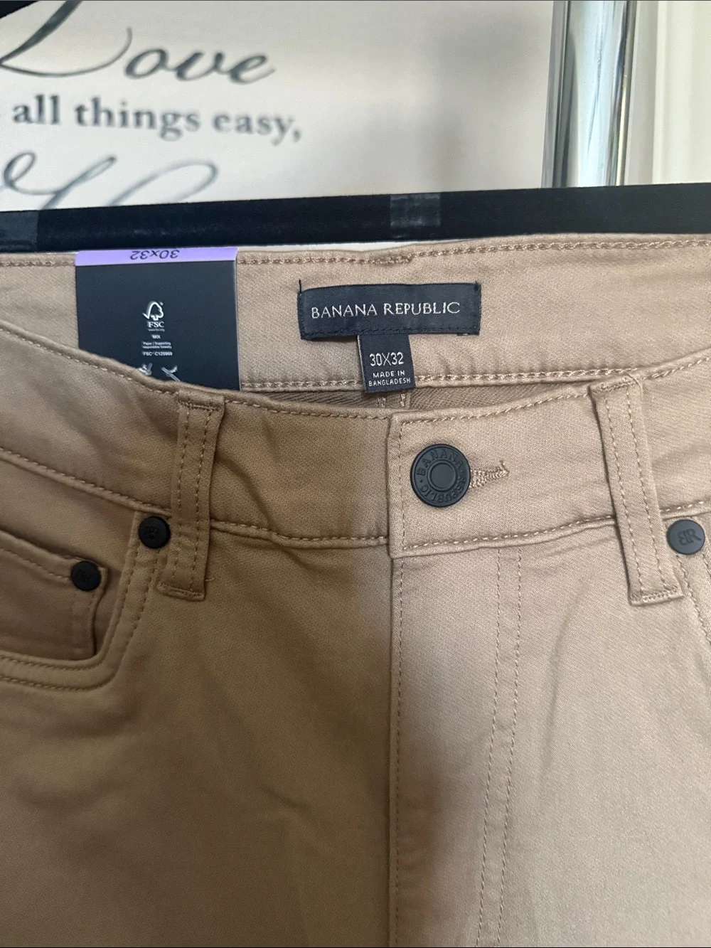 Banana Republic Slim Men's Jeans in Khaki